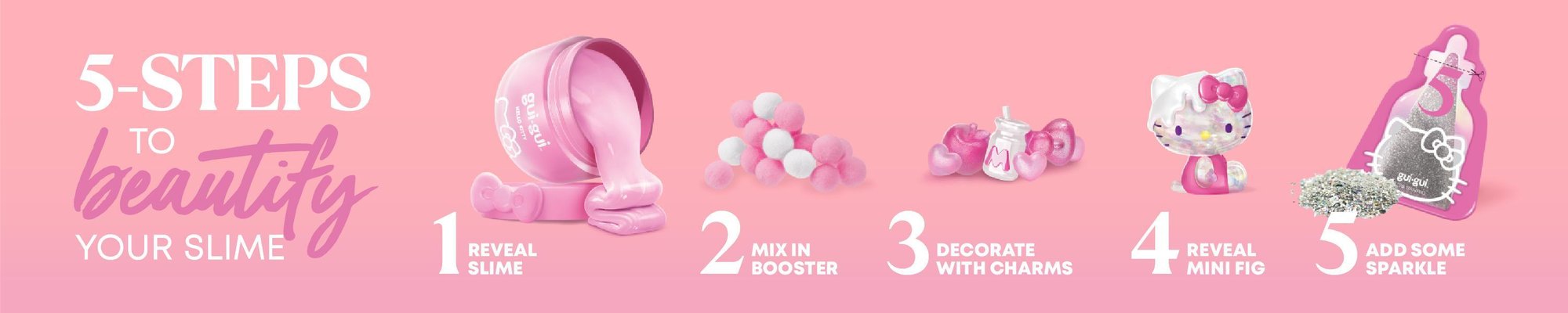 Hello Kitty beauty routine steps